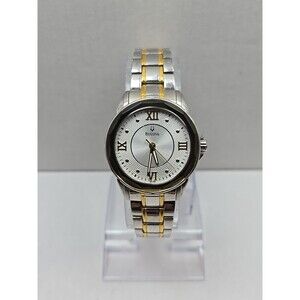Bulova 98L166 Womens Two Tone Stainless Steel Quartz Dress Watch New Battery